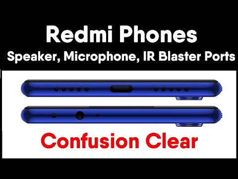 Redmi Note 7 Pro - Speaker, Microphone, IR Blaster Ports (Confusion Clear)