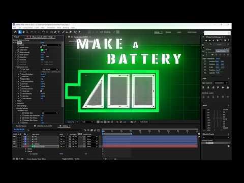 Make a Battery Overlay in After Effects