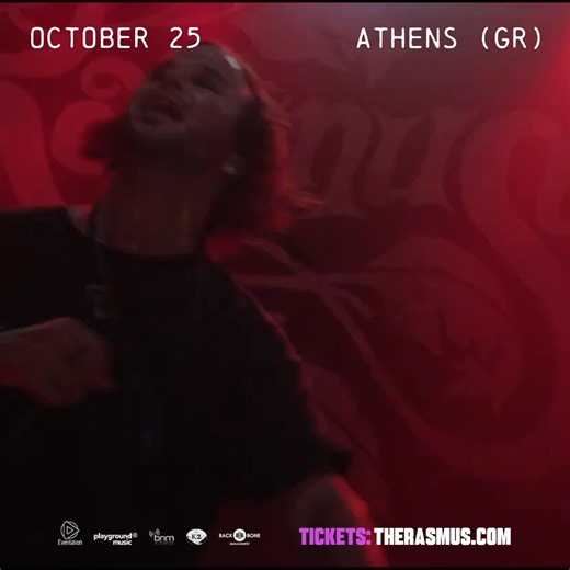 The Rasmus live στην Αθήνα! 25 Οκτωβρίου 📍 Αθήνα, Floyd music venue | The Rasmus