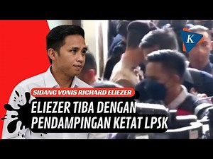 Momen Richard Eliezer Tiba di PN Jaksel Didampingi LPSK