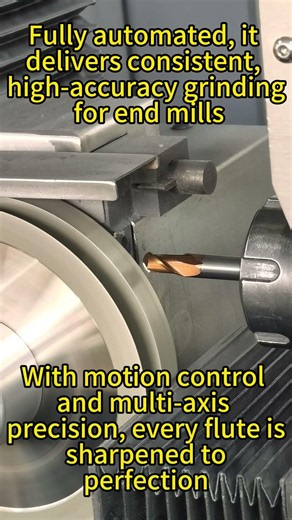 MR-AE20 Automatic CNC Grinding Machine–Precision End Mill Sharpening #machine #cncmill #factory #cnc