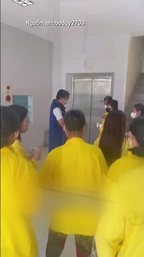 Image of cancer patients receiving radioactive iodine treatment having to stand far away from the...