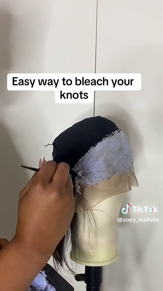 Quick and Easy Knot Bleaching Tutorial for Wigs | Trending Hair Care
