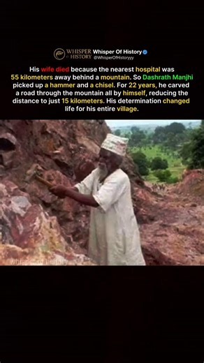 The Man Who Cut a Mountain With a Hammer #shorts
