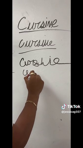 🤦🏼‍♀️ Why is cursive so hard for y’all?! 📝 #CursiveInCursive #TeacherProblems #CursiveWriting #fypage #ClassOf2024