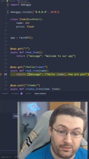 Remote debugging in Python!