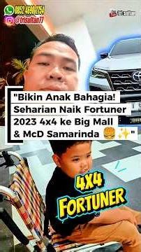 FAMILY VLOG: Riding in a 2023 4x4 Fortuner, Trip to Big Mall Samarinda! Finally Getting Food at M...