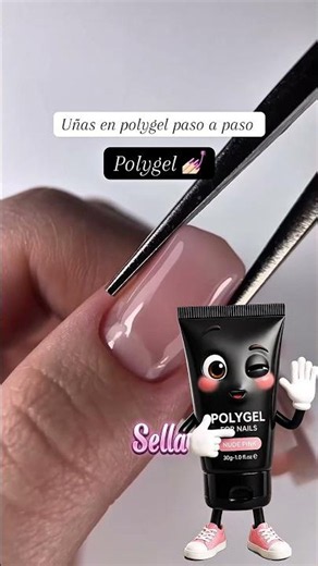 Uñas en polygel paso a paso para principiantes 💅🏻🤩#uñastutorial #uñaspolygel #belleza #manicura