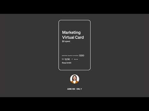 BILL Spend and Expense 101 - Virtual cards