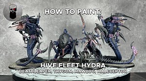 宝箱战锤涂装【Warhipster】对比漆+海德拉虫巢舰队四虫 Hive Fleet Hydra 战锤40K泰伦虫族