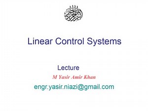 Linear Control Systems - Lecture 12 - State Variable Feedback Control by pole placement method