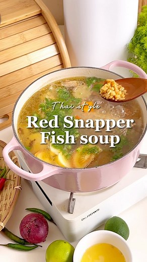 Cathy | Easy Recipe & Bento ✨ | ✨Thai style Red Snapper Fish Soup! 🐟 Made with fresh and succulent red snapper, this dish is bursting with the perfect balance of sweet... | Instagram