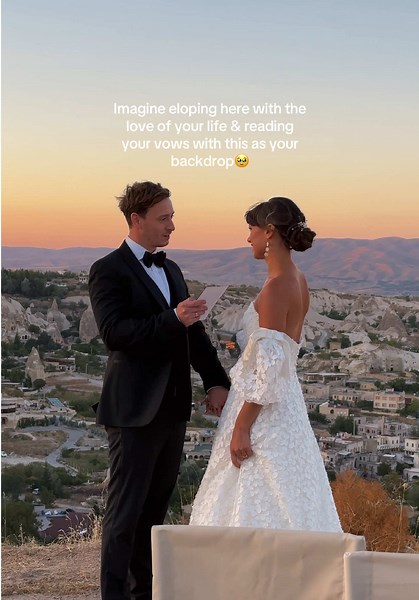 Imagine eloping here, reading your vows while the sun sets🥹 #elopement #weddinginspiration #destinationwedding #fairytail #couplegoals #weddingphotography