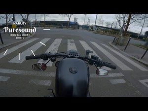Pure [RAW] sound // Harley iron 883 // Short shots exhaust