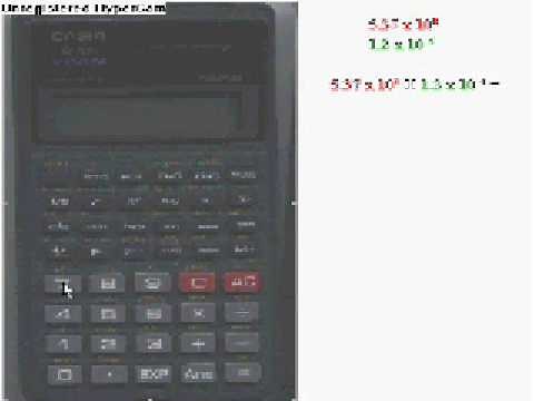 Scientific Notation on a Casio Calculator