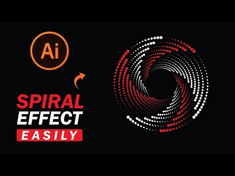 How to Create Spiral Effect in Adobe Illustrator | Easy Spiral Design Tutorial | Ayaz Inspire
