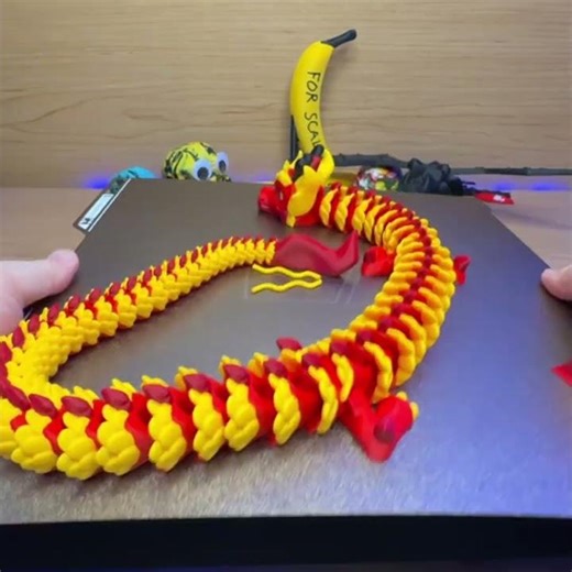 What do you think of this 3D Printed Celebration Dragon? #3DPrinted #3DPrinting #howto #custom