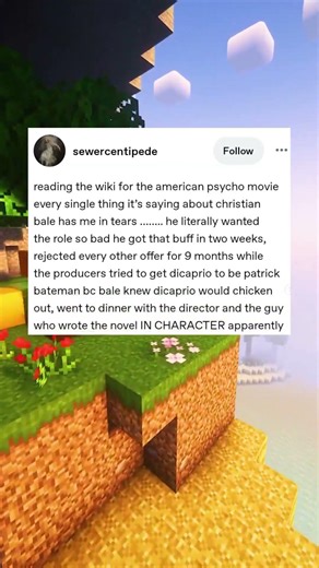 American Psycho Tumblr Post 😌