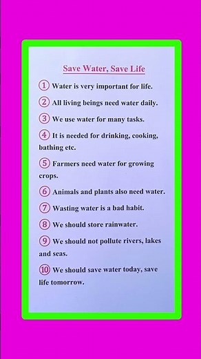Essay On Save Water Save Life in English | Save Water Save Life Essay in English