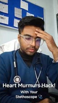 Heart Murmurs Made EASY 🫀 | Stethoscope Hack to Remember Them Forever! #Shorts #heartbeat #heart