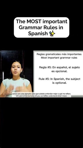 The MOST important Grammar Rules in Spanish - #5