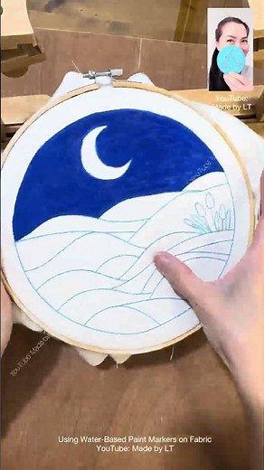 Using Water-Based Paint Markers for Fabric #embroidery #waterbasedmarkers #waterbasedink
