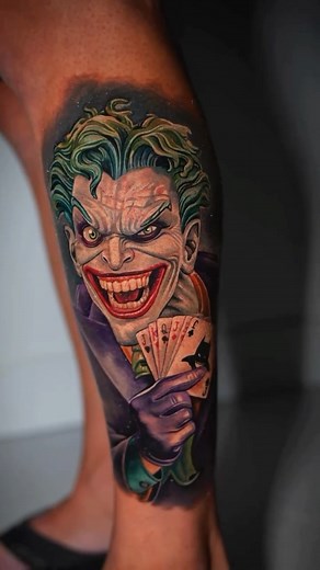Tatu Baby on Instagram: "Joker tattoo Tampa Tattoos 2 0 2 5 Email: Tatubabytattoo@gmail.com(Please spell check beware of fraud emails that look similar) #jokertattoo"