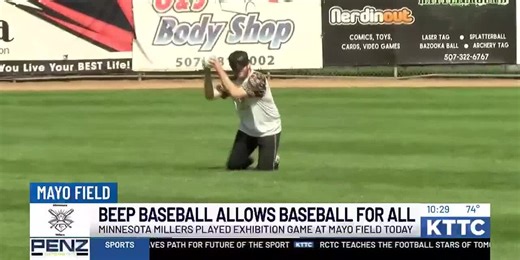 Beep baseball brings the sport to the blind and visually impaired