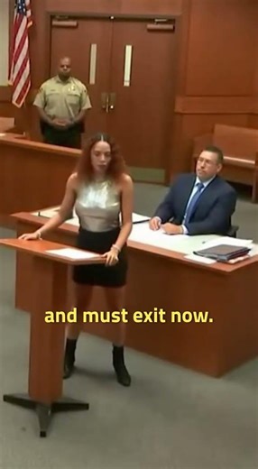 Woman kicked out of courtroom by judge for wearing short skirt #court #shorts