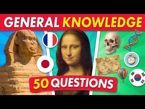 50 General Knowledge Questions! | Trivia Quiz Challenge 🧠💡