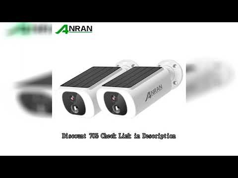 ANRAN 2/3/4 PCS Outdoor Wireless WIFI Camera 2.4G 3MP Battery Solar Security Camera Floodlight Color