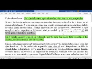 Estructura de la carta