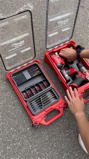M12 Impact Driver and Hex Bits Organized😍😍🔥#milwaukeetools #milwaukeepackout #powertools #tools