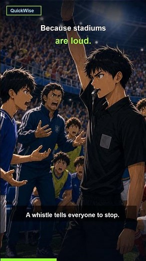 Why Referees Use Hand Signals #shorts #quickwise #learnsomethingnew #explainer