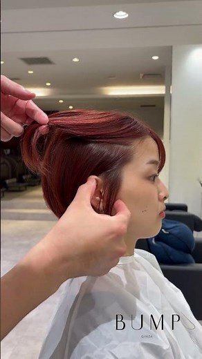 30秒で分かる！！耳掛けショートの作り方 #ショートボブ #ショートヘア #ショートボブ #白髪ぼかし #スタイリング