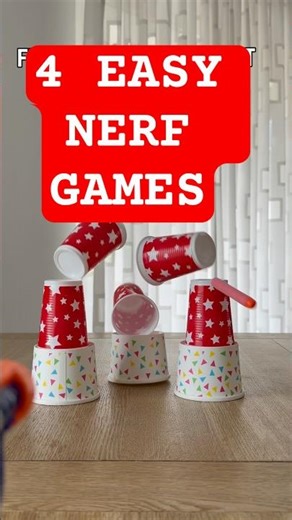 4 GENIUS DIY NERF GAMES FOR KIDS 🎯 (EASY Indoor Activities & Target Ideas)
