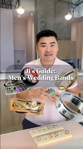 PART 1 OF 4: Ji’s guide on men’s wedding bands. We start off with style and width. #mensweddingband