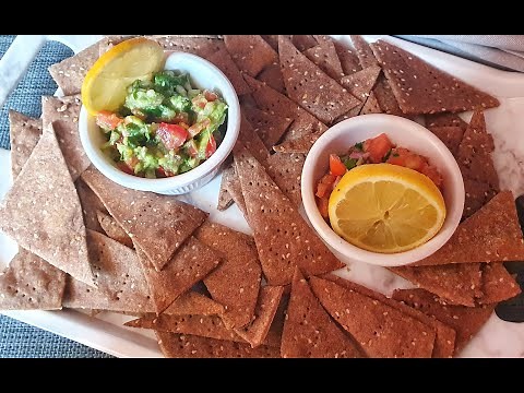Ragi (Finger Millet) Nachos | Baked Nachos with Tomato Salsa & Avacado Guacamole | रागी नाचो चिप्स