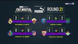1.4K views · 24 reactions | Here are the results for Round 21 of The Match  If this wasn't your week, make sure to visit beINTHEMATCH.com and participate in the next round  #beINTHEMATCH is presented by #PUMAFootball ⚽️ | beIN SPORTS USA | Facebook