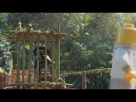 LEGO NINJAGO Movie VideoGame Master Wu vs Lord Garmadon Fight Scene