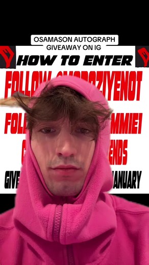 Osamason Autograph Giveaway on IG