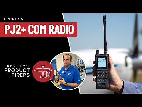 PJ2+ Com Radio - Handheld Aviation Radio With Built-in Headset Jacks (Hands-on Demo)