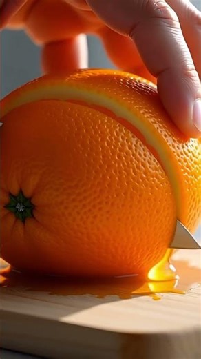 Orange Fruit Cutting and Satisfying ASMR Sounds #asmr