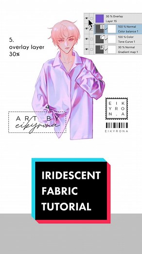 Iridescent Fabric Drawing Tutorial in Clip Studio Paint