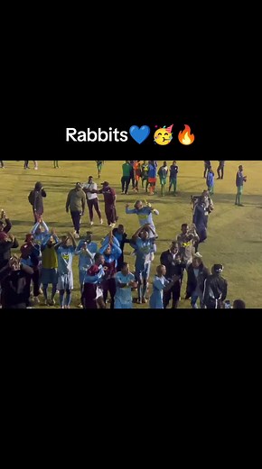 Celebrating Sports Victory: Rabbits Team Triumphs