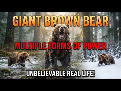 Giant Brown Bear in Multiple Forms | Powerful Life & Unbelievable Real Scenes