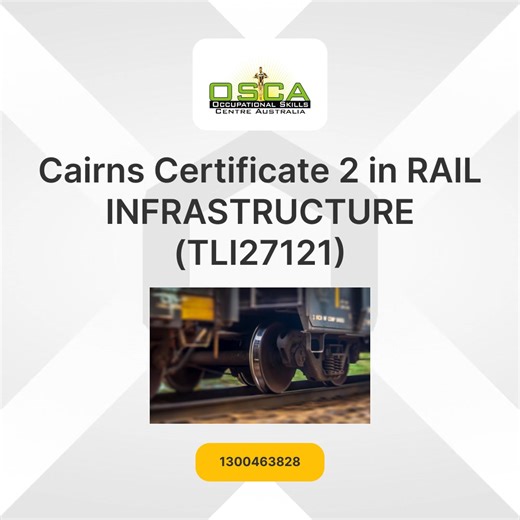 38 reactions · 12 shares | ️ CAIRNS!! Ready to embark on your rail career journey? Join our Certificate II in Rail Infrastructure TL27121 course! Learn track maintenance, safety, and skills applicable across various jobs. Your future in rail starts here. Enrol now to secure your spot!  1300463828 RTO 32299 | OSCA -RTO 32299 | Facebook