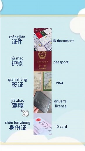 Documents You Need in China 🪪📄 中国生活で必要な書類を中国語で覚えよう 🪪📄