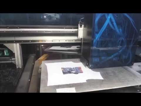 Digital printing process on T-shirt