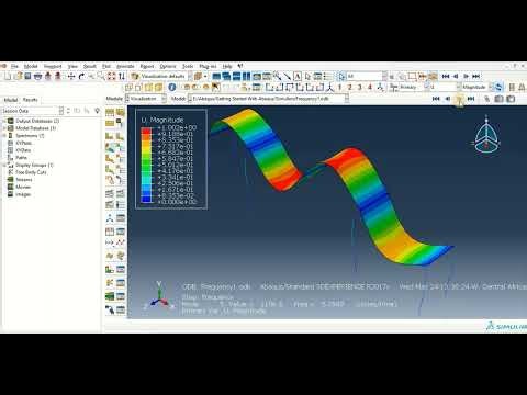 Abaqus Tutorial Number 22: Natural Frequency Extraction of a Bridge #abaqus #xfem #vccy